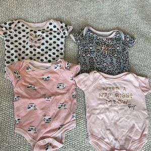 Betsey Johnson onesies 6 months